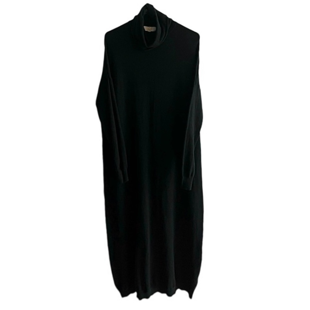 JCL Paris | Black Cowl Turtleneck Sweater Dress | Women’s OS | NWOT
